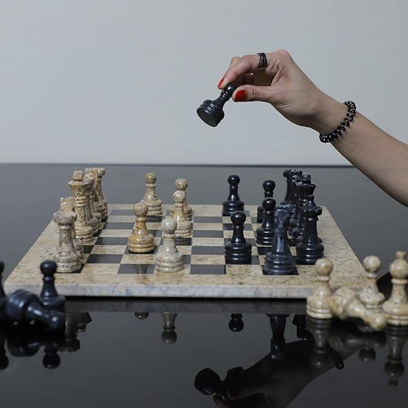 Antique Marble Chess Set - Chess sets for sale USA