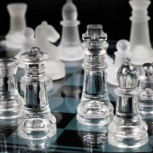 Luxury Glass Chess Set - Chess sets for sale USA