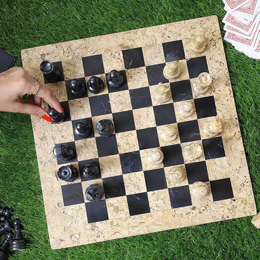 Antique Marble Chess Set - Chess sets for sale USA