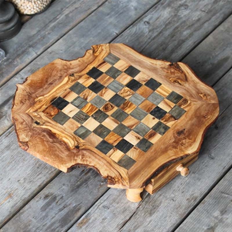Natural Wood Trunk Chess Set - Chess sets for sale USA